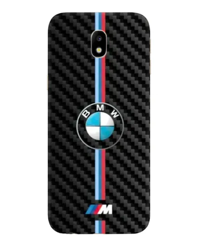 Чехол для Samsung Galaxy J7 2017 (J730F EU) с картинкой «Эмблема BMW и карбон»