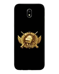 Чохол для Samsung Galaxy J7 2017 (J730F EU) з картинкою «PUBG — помаранчевий градієнт»