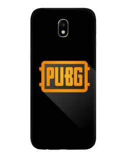 Чехол для Samsung Galaxy J7 2017 (J730F EU) с картинкой «PUBG — рамка лого»