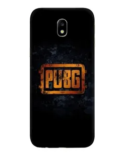 Чехол для Samsung Galaxy J7 2017 (J730F EU) с картинкой «PUBG — золотой логотип»