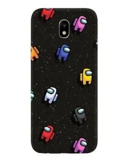 Чохол для Samsung Galaxy J7 2017 (J730F EU) з картинкою «Космічний патерн Among Us»