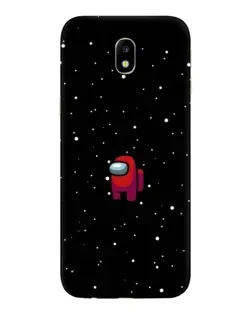 Чехол для Samsung Galaxy J7 2017 (J730F EU) с картинкой «Красный Among Us»