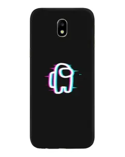 Чехол для Samsung Galaxy J7 2017 (J730F EU) с картинкой «Among Us неон»