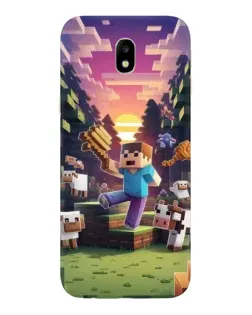 Чехол для Samsung Galaxy J7 2017 (J730F EU) с картинкой «Стив на ферме» Чехол для Samsung Galaxy J7 2017 (J730F EU) с картинкой «Стив на ферме»