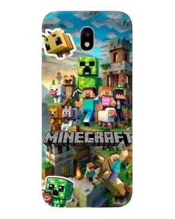 Чохол для Samsung Galaxy J7 2017 (J730F EU) з картинкою «Замок Minecraft»
