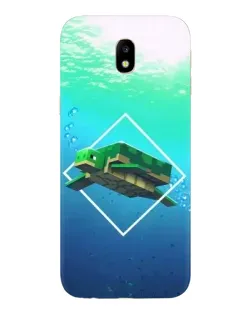 Чохол для Samsung Galaxy J7 2017 (J730F EU) з картинкою «Черепаха Minecraft»