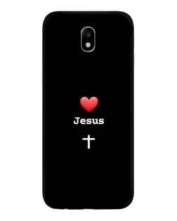 Чохол для Samsung Galaxy J7 2017 (J730F EU) з картинкою «Серце - Jesus»