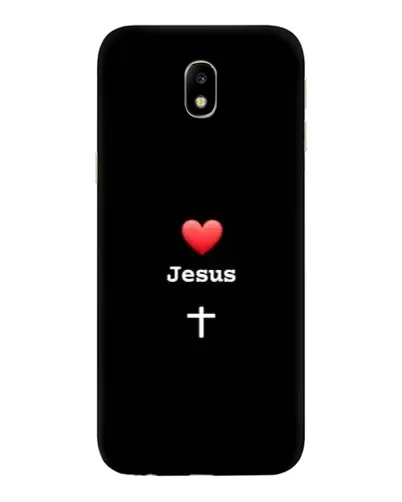 Чехол для Samsung Galaxy J7 2017 (J730F EU) с картинкой «Сердце - Jesus»