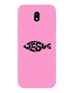 Чехол для Samsung Galaxy J7 2017 (J730F EU) с картинкой «Розовый символ  Jesus»