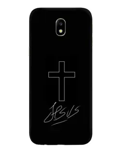 Чехол для Samsung Galaxy J7 2017 (J730F EU) с картинкой «Графический крест Jesus»