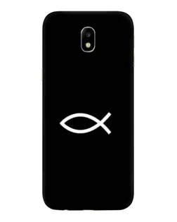 Чехол для Samsung Galaxy J7 2017 (J730F EU) с картинкой «Символ рыбы Jesus»