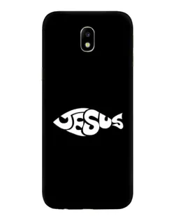 Чехол для Samsung Galaxy J7 2017 (J730F EU) с картинкой «Рыба Jesus»