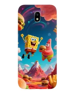 Чехол для Samsung Galaxy J7 2017 (J730F EU) с картинкой «Космический фастфуд»