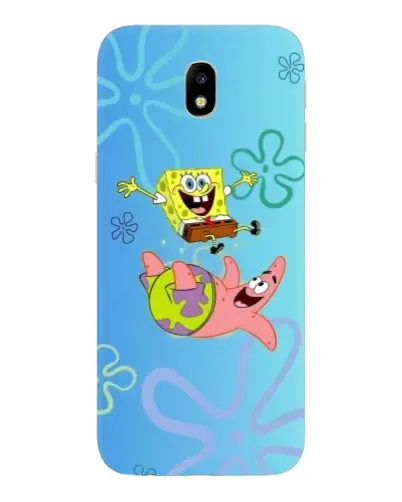 Чехол для Samsung Galaxy J7 2017 (J730F EU) с картинкой «Спанч Боб и Патрик»