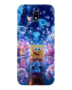 Чехол для Samsung Galaxy J7 2017 (J730F EU) с картинкой «Неоновый океан»