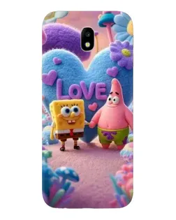 Чехол для Samsung Galaxy J7 2017 (J730F EU) с картинкой «Губка Боб Патрик»