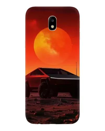 Чехол для Samsung Galaxy J7 2017 (J730F EU) с картинкой «Cybertruck на Марсе»