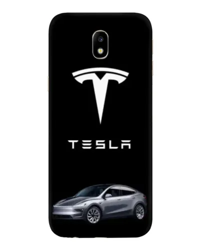 Чехол для Samsung Galaxy J7 2017 (J730F EU) с картинкой «Tesla Model Y»
