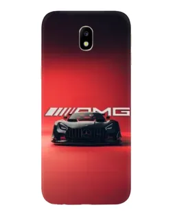Чехол для Samsung Galaxy J7 2017 (J730F EU) с картинкой «Mercedes AMG — красная линия»