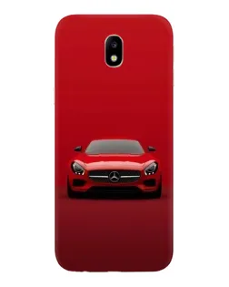 Чехол для Samsung Galaxy J7 2017 (J730F EU) с картинкой «Красный Mercedes AMG»