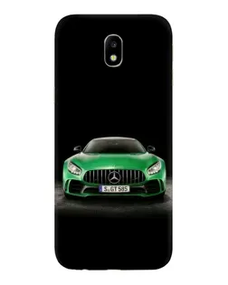 Чехол для Samsung Galaxy J7 2017 (J730F EU) с картинкой «Mercedes — неоновый лого»