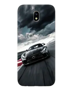Чехол для Samsung Galaxy J7 2017 (J730F EU) с картинкой «Гоночный Mercedes AMG»