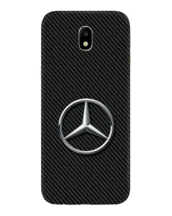 Чохол для Samsung Galaxy J7 2017 (J730F EU) з картинкою «Карбоновий Mercedes стиль»