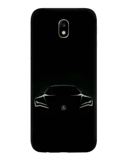 Чохол для Samsung Galaxy J7 2017 (J730F EU) з картинкою «Mercedes — силует авто»