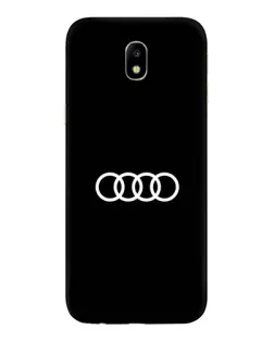 Чехол для Samsung Galaxy J7 2017 (J730F EU) с картинкой «Audi White Logo»