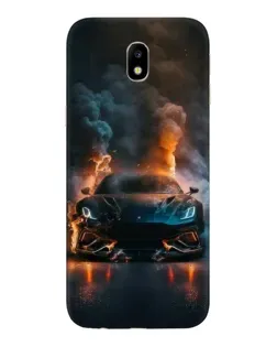 Чехол для Samsung Galaxy J7 2017 (J730F EU) с картинкой «Lamborghini дымная эстетика»