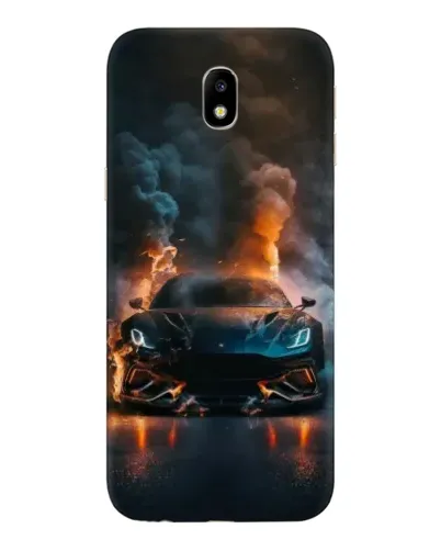 Чехол для Samsung Galaxy J7 2017 (J730F EU) с картинкой «Lamborghini дымная эстетика»