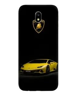 Чехол для Samsung Galaxy J7 2017 (J730F EU) с картинкой «Lamborghini желтый акцент»