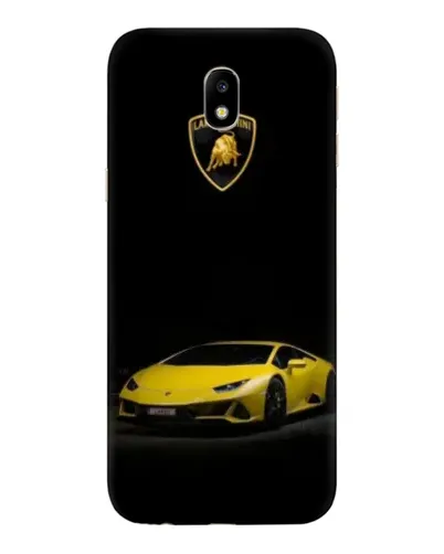 Чехол для Samsung Galaxy J7 2017 (J730F EU) с картинкой «Lamborghini желтый акцент»
