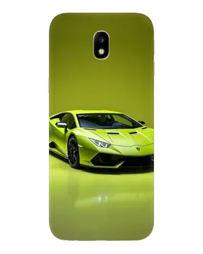 Чехол для Samsung Galaxy J7 2017 (J730F EU) с картинкой «Салатовый Lamborghini Huracan»