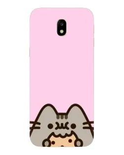 Чехол для Samsung Galaxy J7 2017 (J730F EU) с картинкой «Pusheen и печенье» Чехол для Samsung Galaxy J7 2017 (J730F EU) с картинкой «Pusheen и печенье»