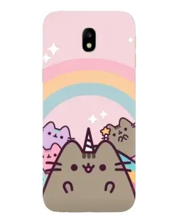 Чехол для Samsung Galaxy J7 2017 (J730F EU) с картинкой «Единорог Pusheen»