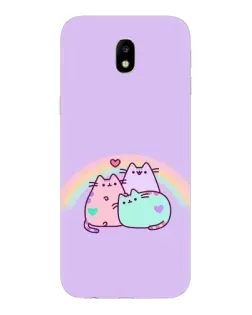 Чехол для Samsung Galaxy J7 2017 (J730F EU) с картинкой «Радужные Пушины»