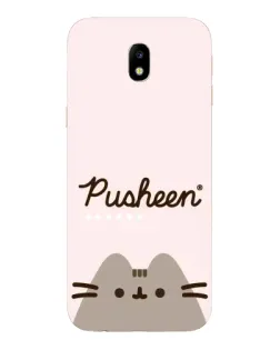 Чехол для Samsung Galaxy J7 2017 (J730F EU) с картинкой «Pusheen логотип»
