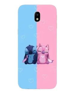 Чехол для Samsung Galaxy J7 2017 (J730F EU) с картинкой «Stitch и Angel Love» Чехол для Samsung Galaxy J7 2017 (J730F EU) с картинкой «Stitch и Angel Love»