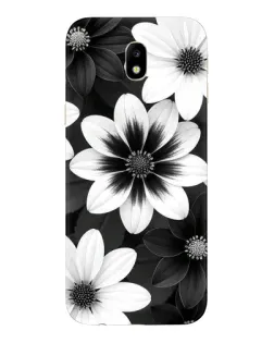 Чехол для Samsung Galaxy J7 2017 (J730F EU) с картинкой «Монохромные астры» Чехол для Samsung Galaxy J7 2017 (J730F EU) с картинкой «Монохромные астры»
