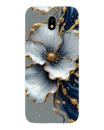 Чехол для Samsung Galaxy J7 2017 (J730F EU) с картинкой «Белый цветок и золотой флюид» Чехол для Samsung Galaxy J7 2017 (J730F EU) с картинкой «Белый цветок и золотой флюид»