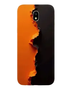 Чехол для Samsung Galaxy J7 2017 (J730F EU) с картинкой «Оранжевый разлом» Чехол для Samsung Galaxy J7 2017 (J730F EU) с картинкой «Оранжевый разлом»