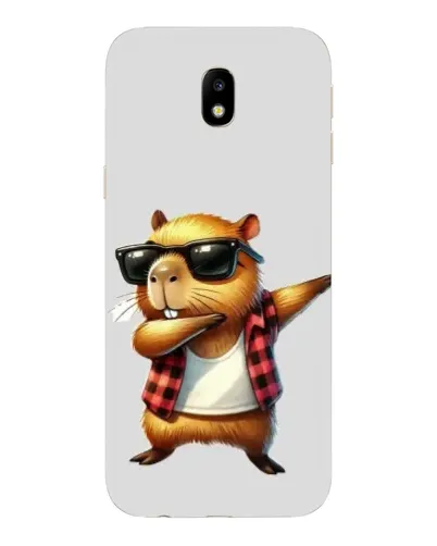 Чехол для Samsung Galaxy J7 2017 (J730F EU) с картинкой «Капибара рэпер даб»