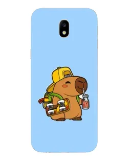 Чехол для Samsung Galaxy J7 2017 (J730F EU) с картинкой «Капибара на скейте»