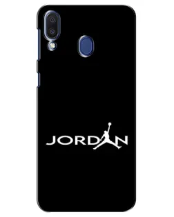 Чехол для Samsung Galaxy M20 (M205) с картинкой «Jordan White Logo»