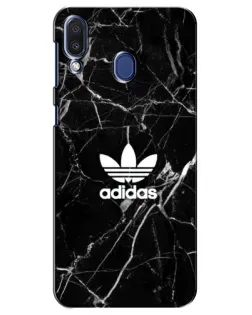 Чехол для Samsung Galaxy M20 (M205) с картинкой «Белый мрамор Adidas»