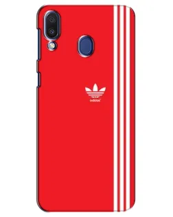 Чехол для Samsung Galaxy M20 (M205) с картинкой «Красный минимализм Adidas»