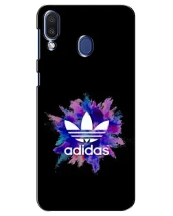 Чехол для Samsung Galaxy M20 (M205) с картинкой «Взрыв красок Adidas»