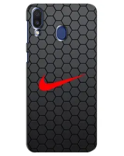 Чохол для Samsung Galaxy M20 (M205) з картинкою «Nike — карбонова сітка» Чохол для Samsung Galaxy M20 (M205) з картинкою «Nike — карбонова сітка»