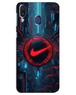 Чехол для Samsung Galaxy M20 (M205) с картинкой «Техногенный стиль Nike»